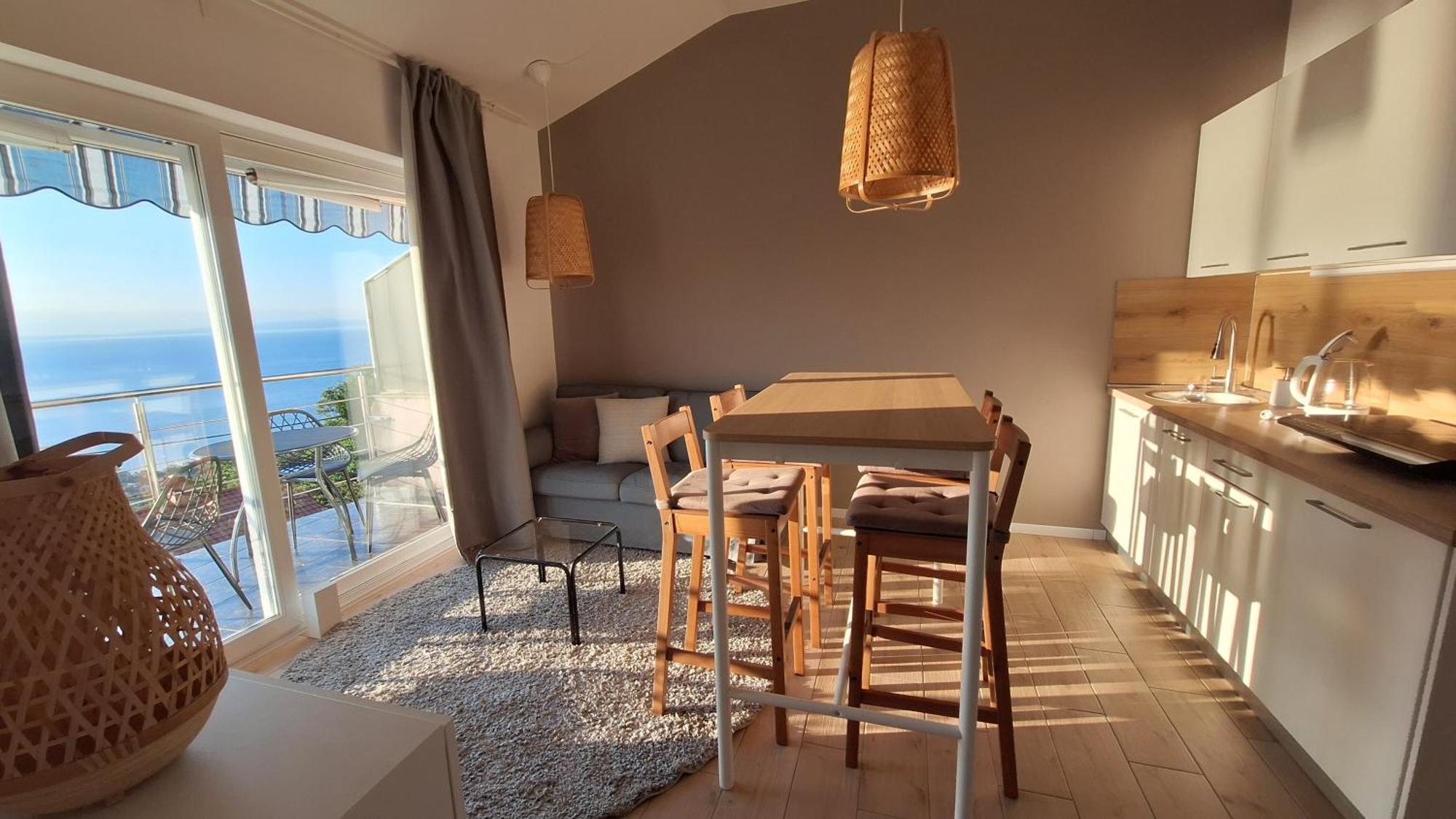 Ferienwohnung Mit 180° Meerblick Dobreć Εξωτερικό φωτογραφία